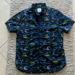 Denim & Flower Mens L Slim Fit Button down shirt